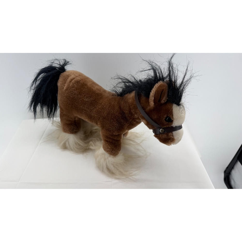 Anheuser Busch Clydesdale Plush Horse Unisex OS Brown Excellent Collectible Tag